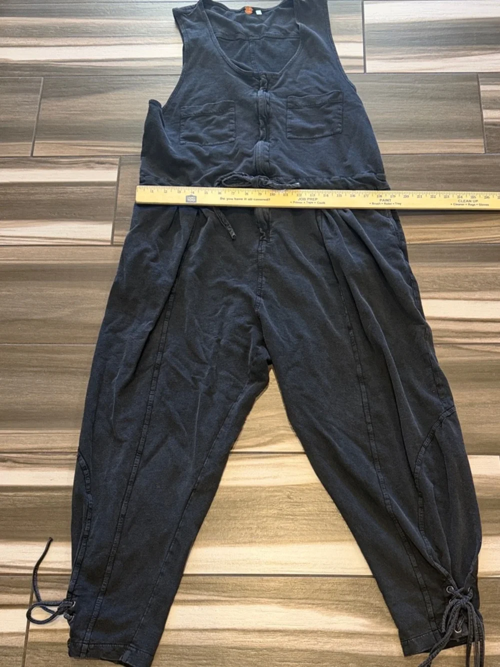 Free People black Sleeveless Jogger Jumpsuit - Picture 1 of 12